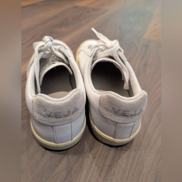 Veja Esplar Women's Sneakers Size 8 Leather White Lace Up Shoe Excellent Casual - Picture 10 of 10
